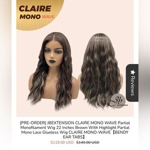 JB Extensions Claire - Mono wave